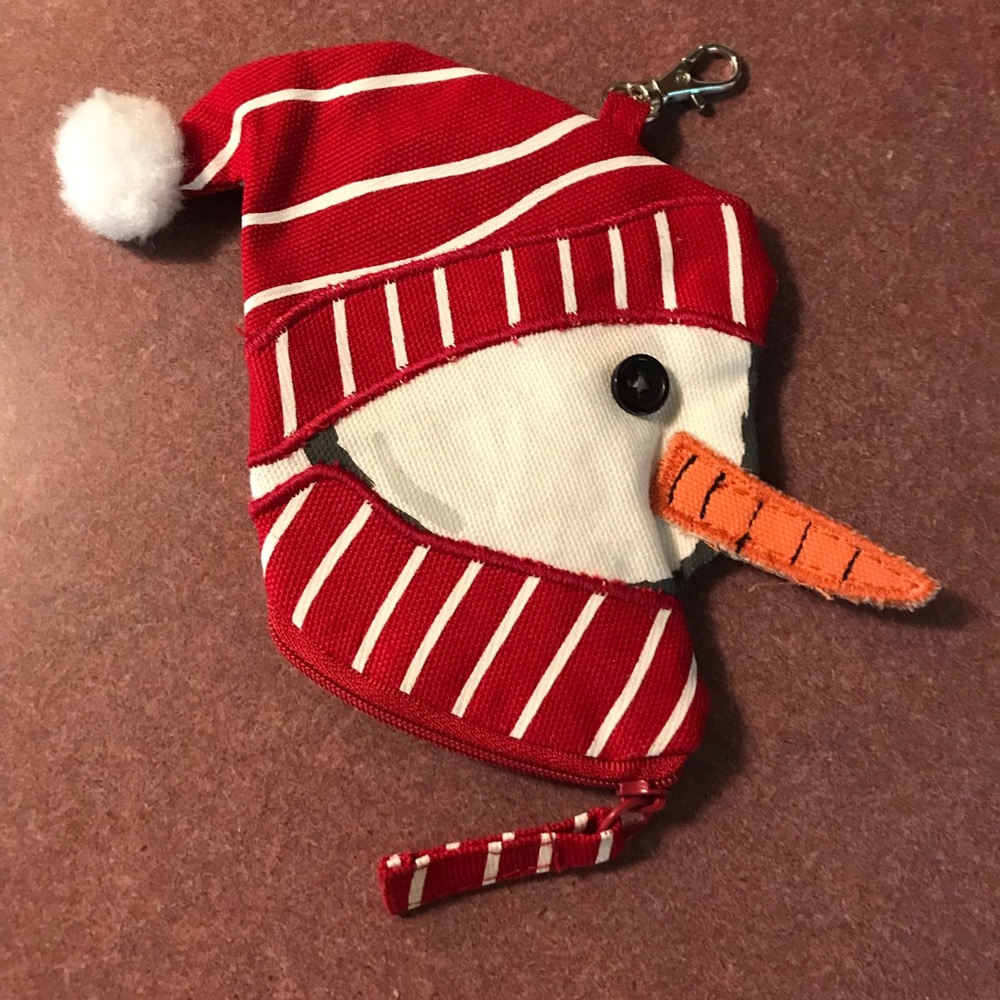 Thirty-One Gifts snowman coin purse (new)